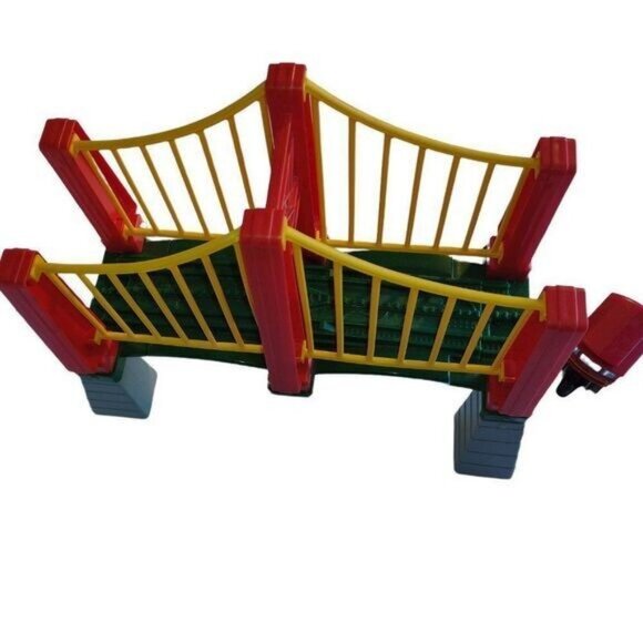 Fisher Price GeoTRAX C5216 Red & Yellow Sky High Suspension Bridge + Manual - Picture 5 of 9